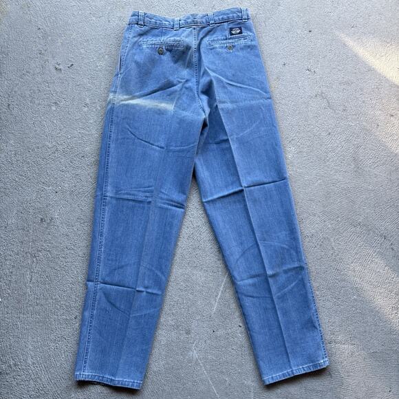 Deadstock Dockers Jeans Men's 31x32 Pleated Denim Levis Classic Fit Vintage NOS - Picture 8 of 13